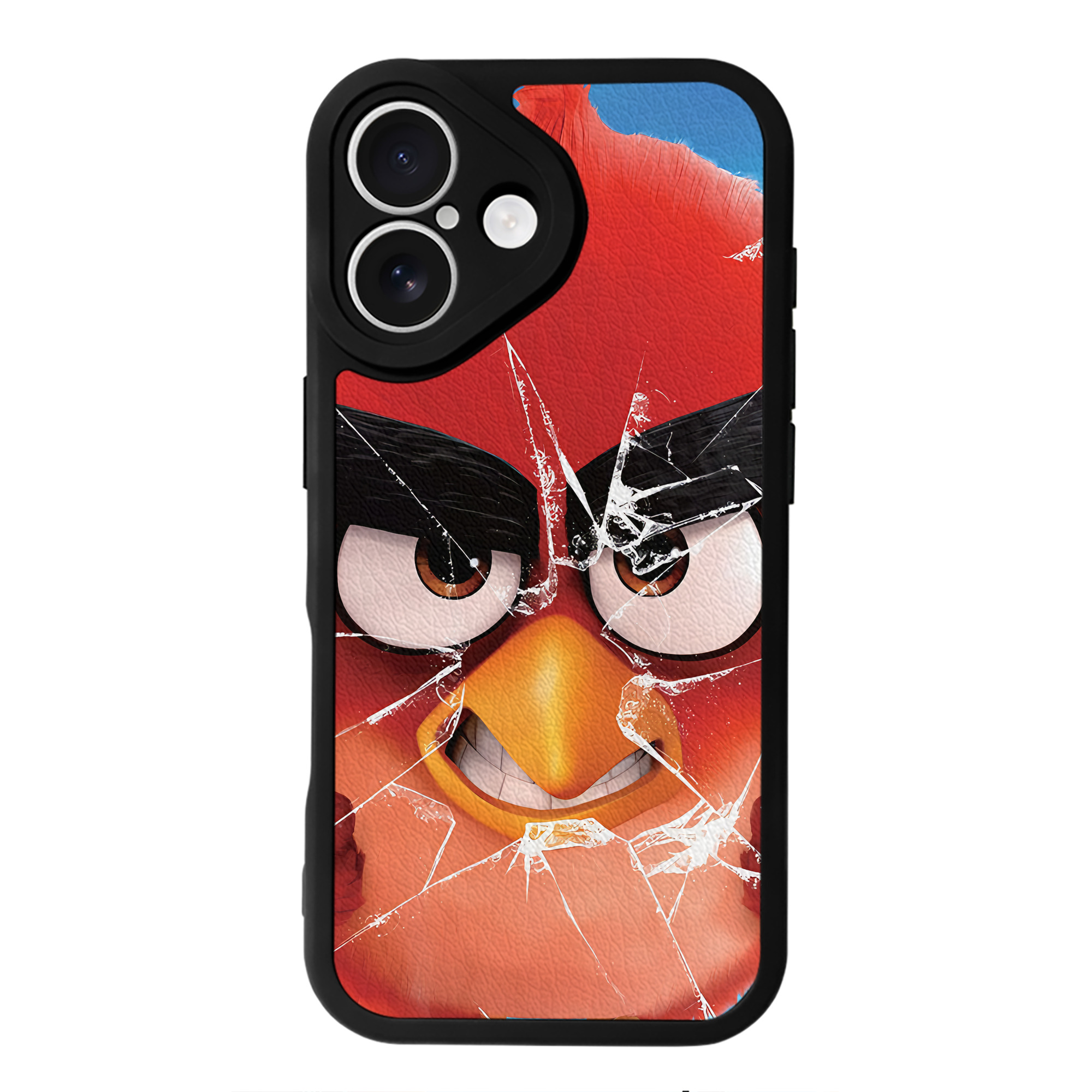 （画像用） Angry Birds アングリーバード 【iPhone 16シリーズ対応】シリコンスマホケース（レザー調） 材質：シリコン
